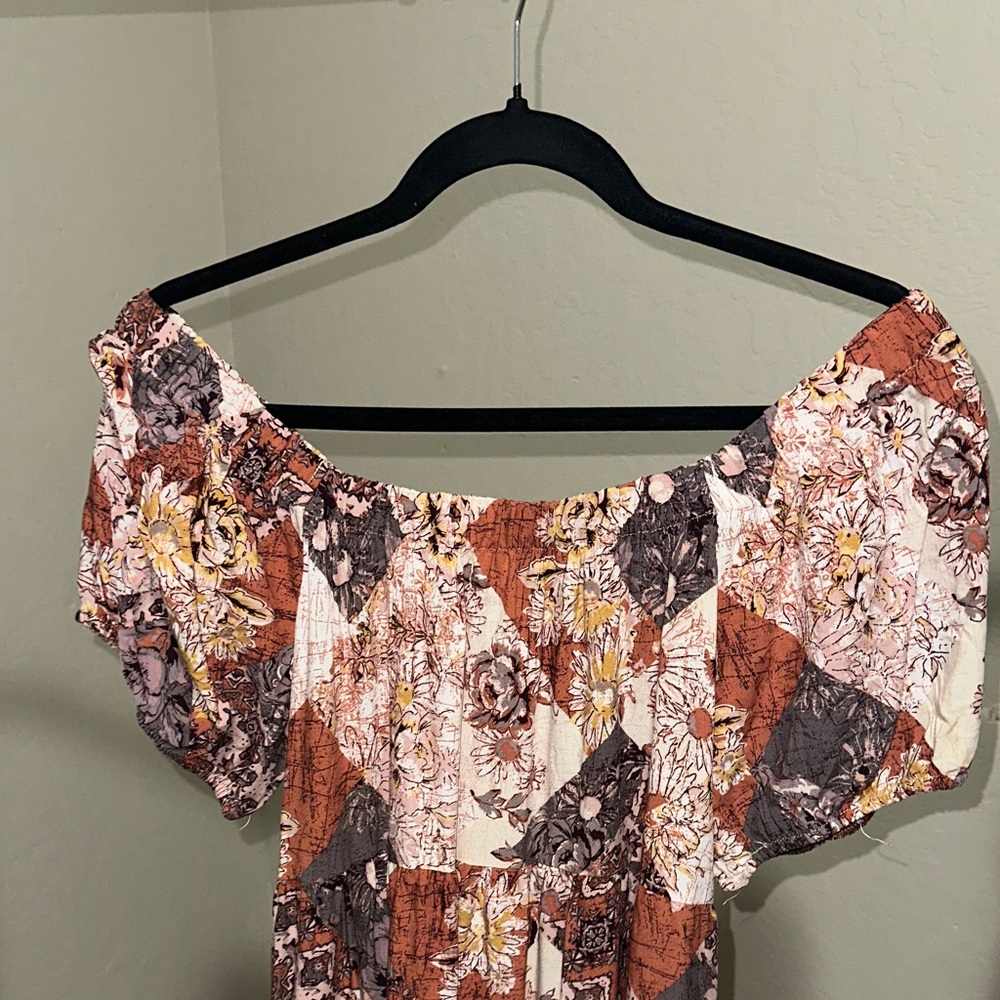 NWT- Maurices Boho Floral Dress - Picture 3 of 7